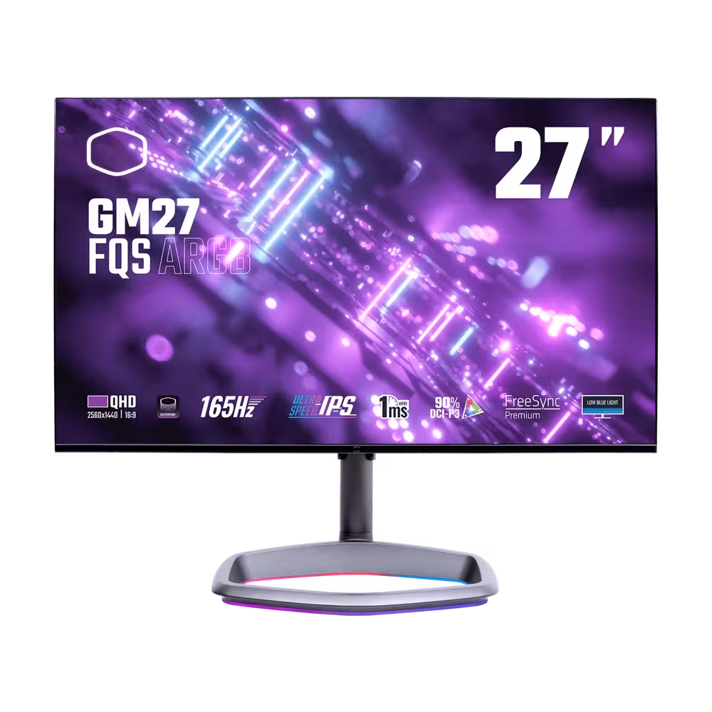 قیمت و خرید مانیتور گیمینگ کولر مستر مدل GM27-FQS ARGB سایز 27 اینچ