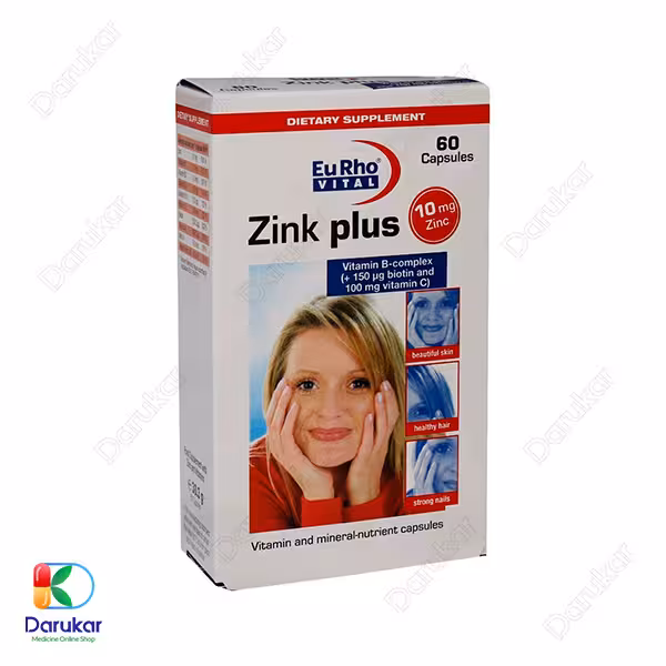قرص زینک پلاس 10 میلی گرم یوروویتال 60 عدد