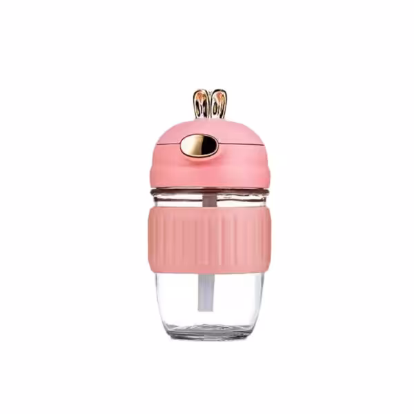 ماگ سفری مدل خرگوشی دور سیلیکونی کد 21 گنجایش 0.4 لیتر