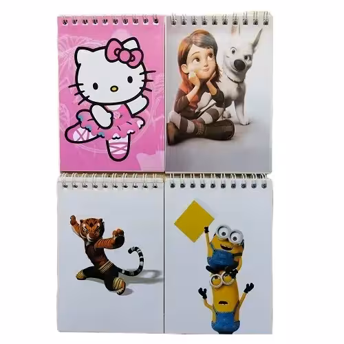 دفترچه سیمی 40 برگ فانتزی