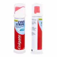 خمیر دندان پمپی کلگیت Colgate روزانه ضد پوسیدگی مدل COOL STRIPE ظرفیت 100 میلی لیتر