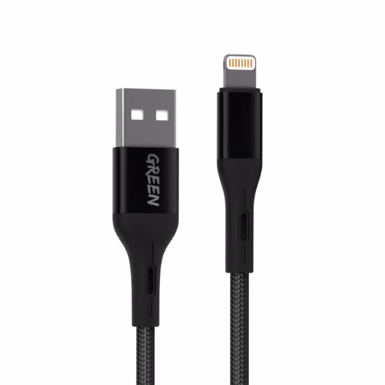 کابل تبدیل USB به لایتنینگ گرین مدل BRAIDED طول 1.2 متر