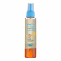 اسپری ضد آفتاب کودکان الوینا SPF 50 مدل Mist حاوی محافظ UVA و UVB مناسب انواع پوست حجم 150 میلی لیتر