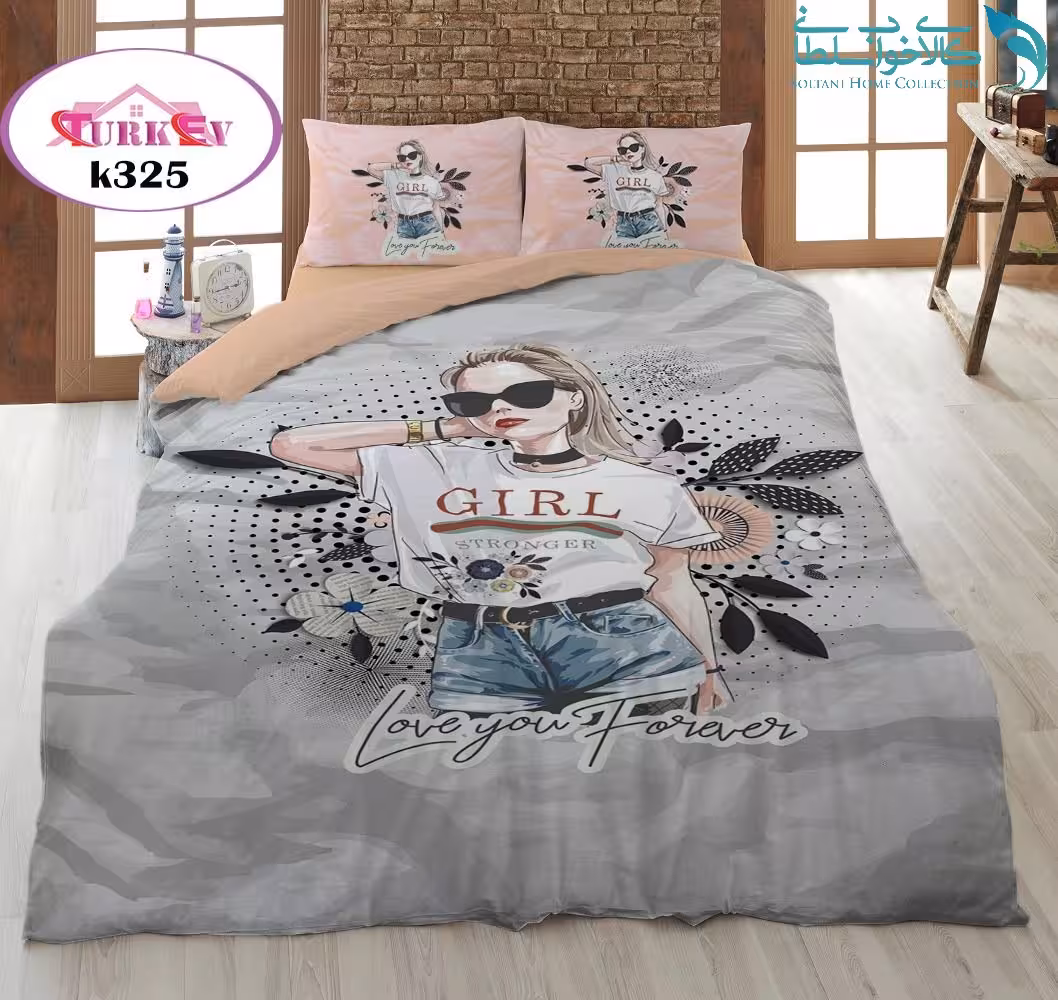 روتختی طرح دخترانه یکنفره برند Turkev کد K325