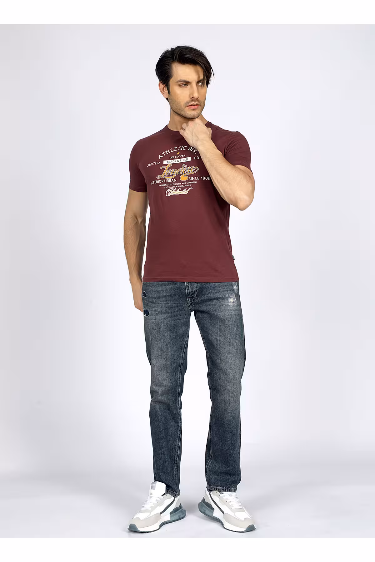 شلوار جین مردانه مرد باریک کمر نرم 242 LCM JAGGER POSEY DB MID Lee Cooper