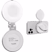 رینگ لایت مغناطیسیTELESINرینگ لایت مغناطیسی TELESIN با اتصال سریع و طراحی 180 درجه