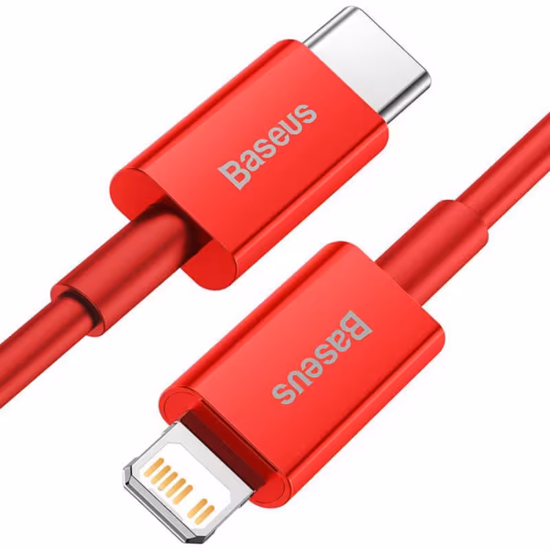 کابل تبدیل USB-C به لایتنینگ بیسوس مدل Superior Series Fast طول 0.25 متر