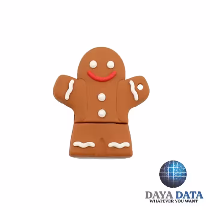 فلش مموری فانتزی دایا دیتا بیسکوییت زنجبیلی مدلPC1068-3 ظرفیت32GB-USB2قهوه ای