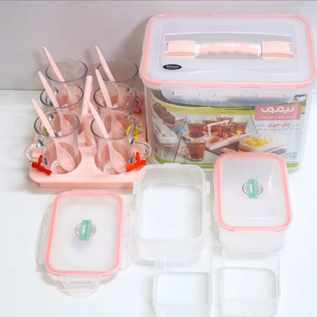 ست چایخوری لیمون 4نفره و6نفره هزینه ارسال به عهده مشتری محترم پسکرایه 