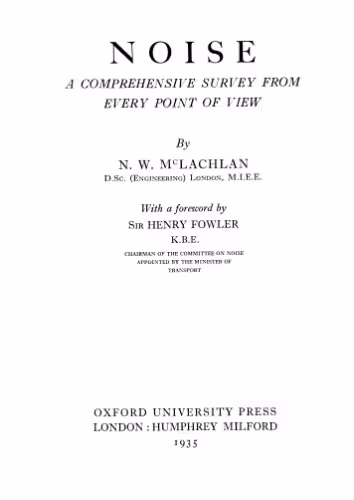خرید و دانلود نسخه کامل کتاب Noise, a Comprehensive Survey From Every Viewpoint