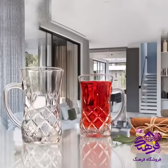 استکان کلوین دسته دار کادو کاوه (6دک)