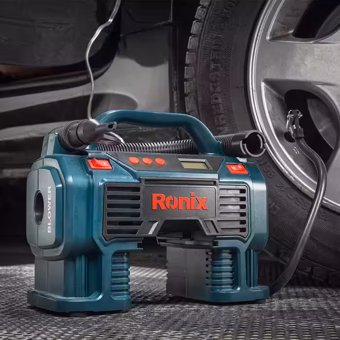 مینی کمپرسور باد سه کاره دیجیتال فندکی با کیف RH-4260B