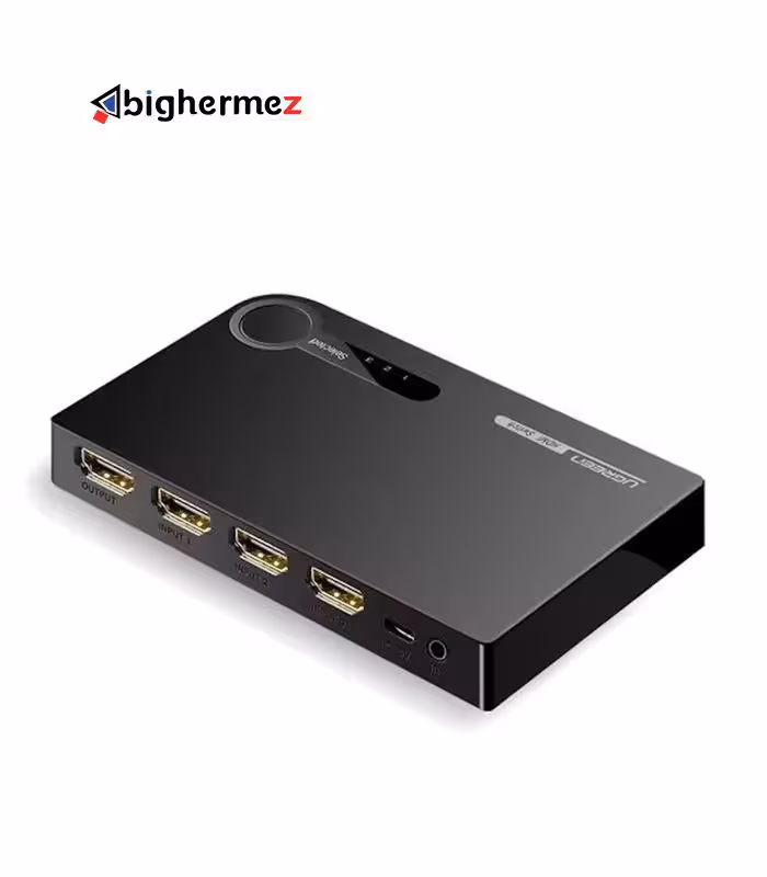 سوئیچ 3 پورت HDMI با قابلیت 3D و رزولوشن 4K با ریموت کنترل یوگرین 40234