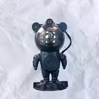 چراغ خواب و پروژکتور کهکشانی اسپیکردار فضانورد طرح ایستاده با ریموت کنترل (مشکی رنگ)