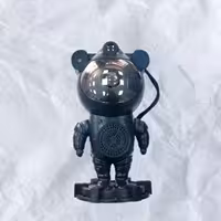 چراغ خواب و پروژکتور کهکشانی اسپیکردار فضانورد طرح ایستاده با ریموت کنترل (مشکی رنگ)