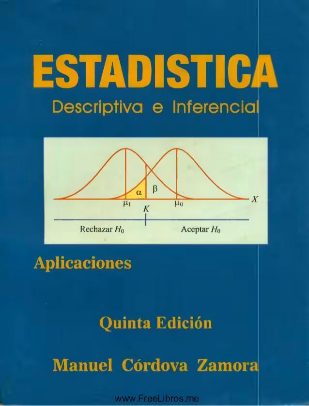 خرید و دانلود نسخه کامل کتاب Estadística descriptiva e inferencial: aplicaciones