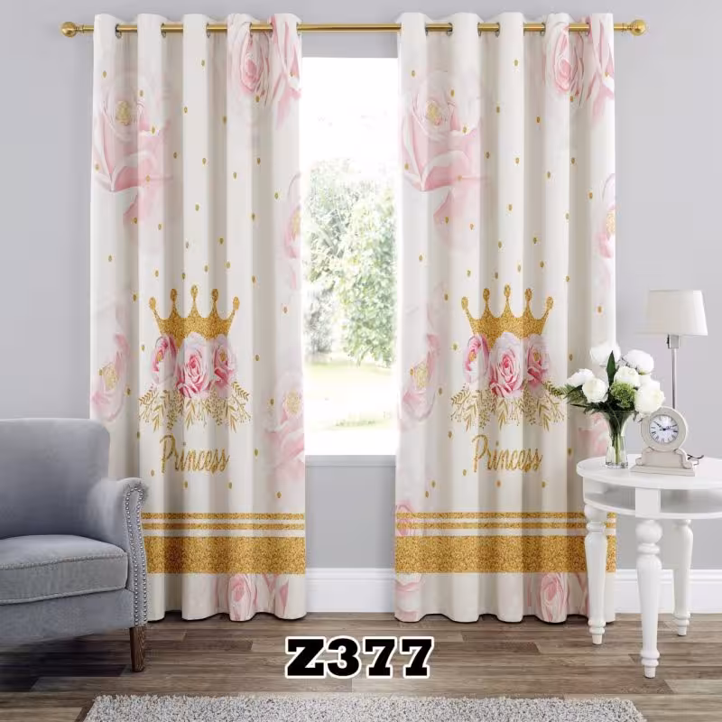 پرده سه بعدی طرح دخترانه