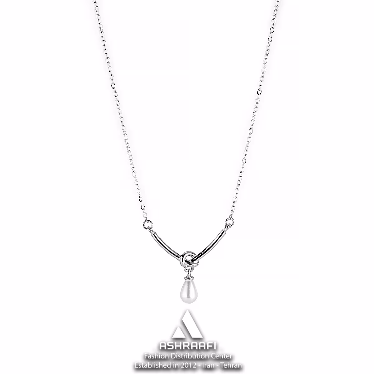 گردنبند نقرهای مروارید Pearl Necklace S2