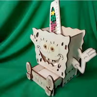 جا لوازم تحریرو استند لوازم تحریر جامدادی چوبی ،جا مدادی کشو دار