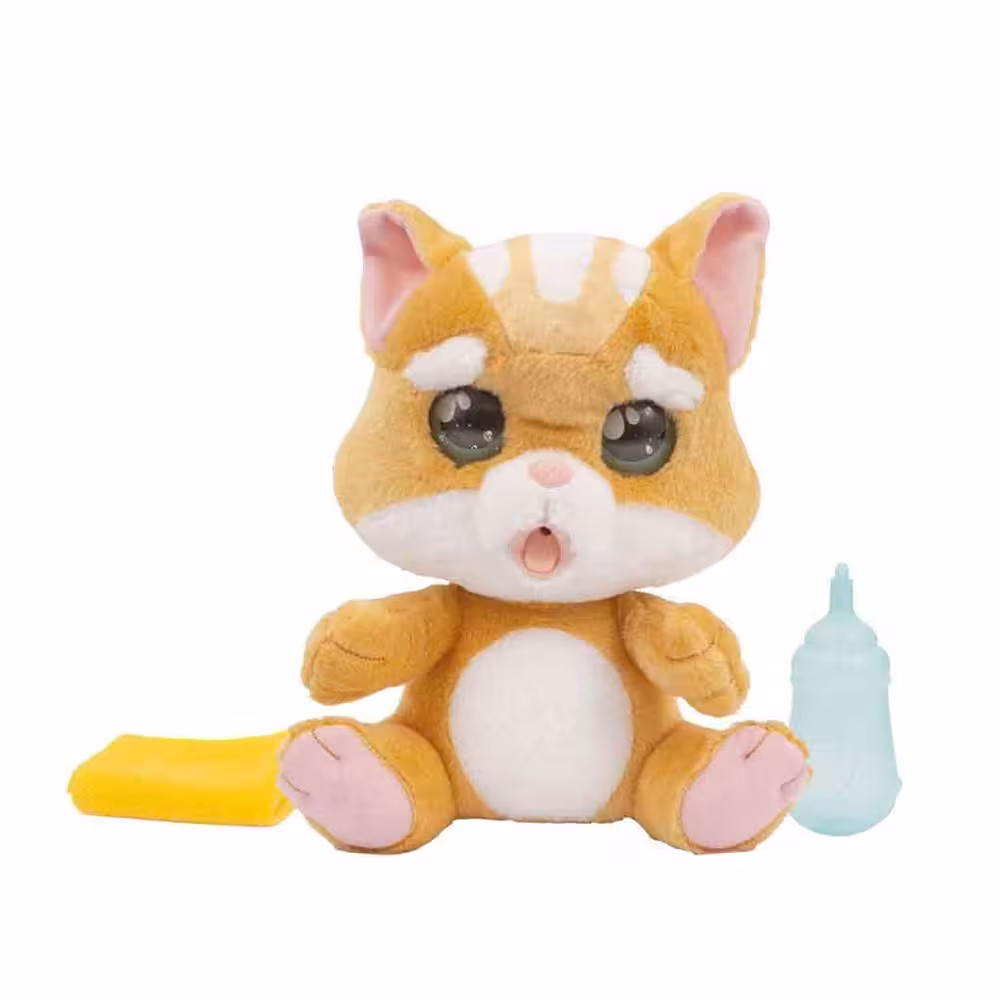 عروسک گربه احساسی زرد Cry Pets