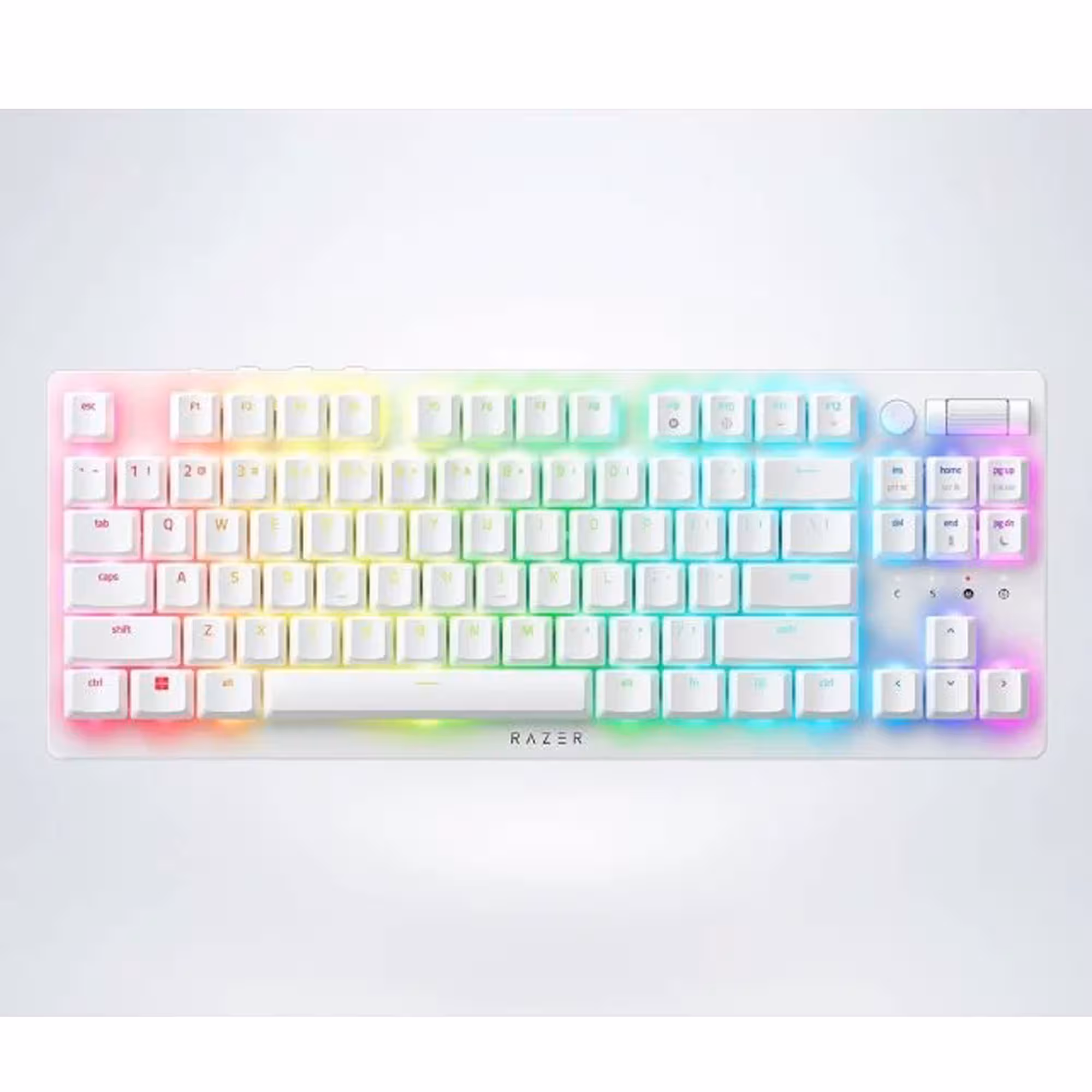 کیبورد ریزر Razer DeathStalker V2 Pro TKL White Purple SW