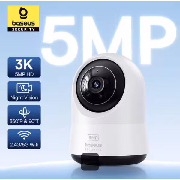 دوربین هوشمند بیسوس Baseus Security P1 Pro با کیفیت 3K و چرخش 360 درجه