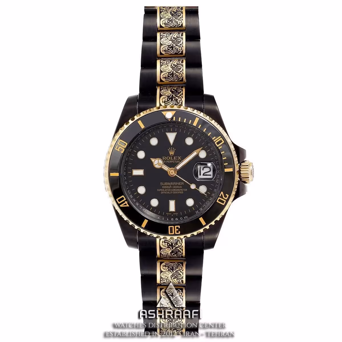 ساعت رولکس حکاکی ساب مارینر Rolex Submariner Engraved KR