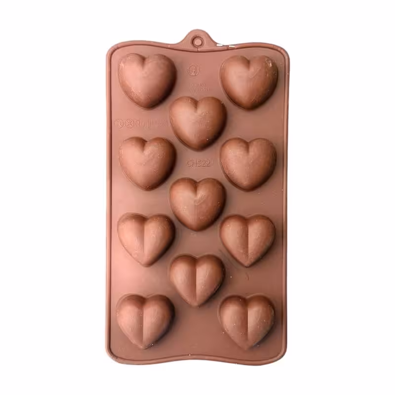 قالب سیلیکونی شکلات قلب کد چهار 11 در 20 سانت