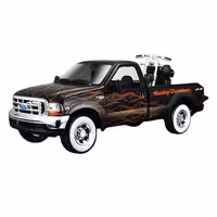 ماکت ماشین مایستو مدل وانت فورد f150 و موتور سیکلت هارلی