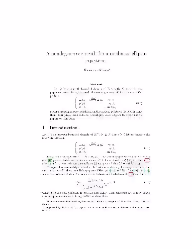خرید و دانلود نسخه کامل کتاب A nondegeneracy result for a nonlinear elliptic equation