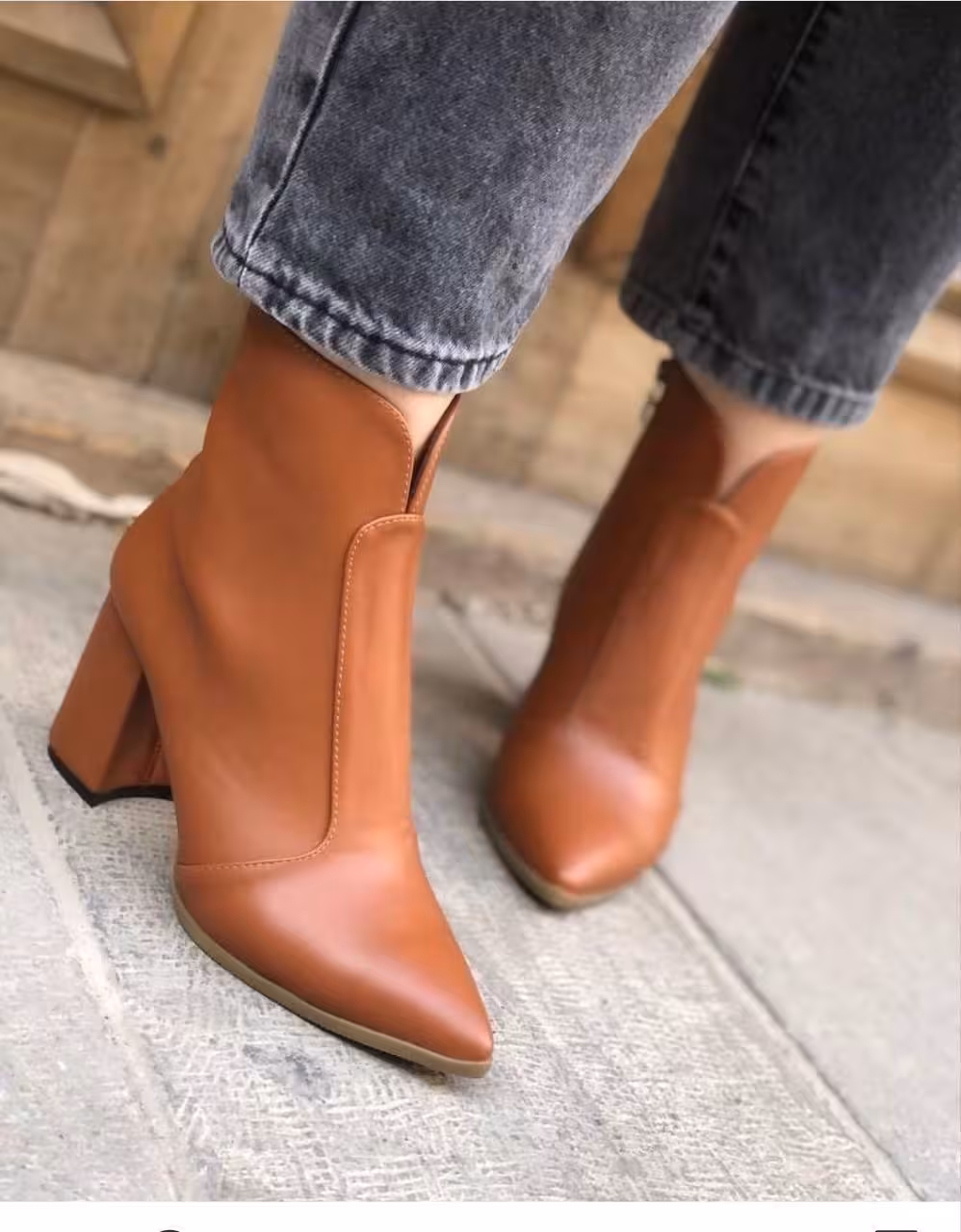 نیم بوت پاشنه دار جدید