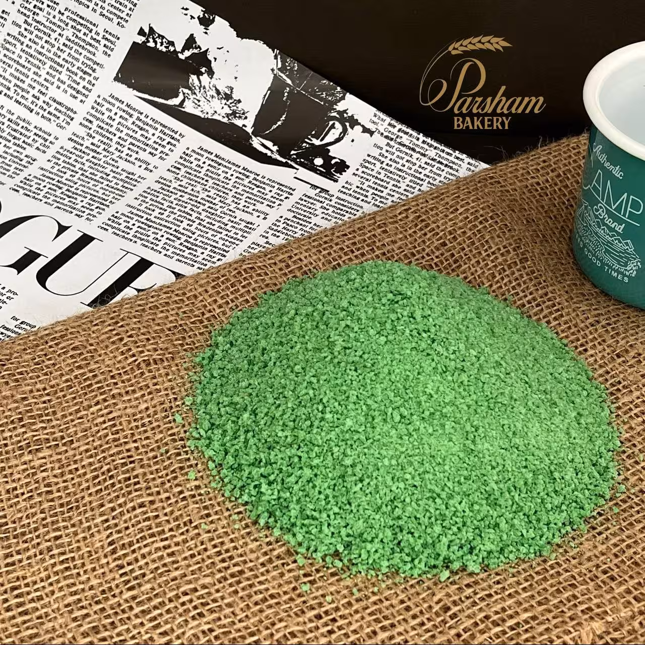 پودر سوخاری رنگی پرشام-رنگ سبز - یک کیلو