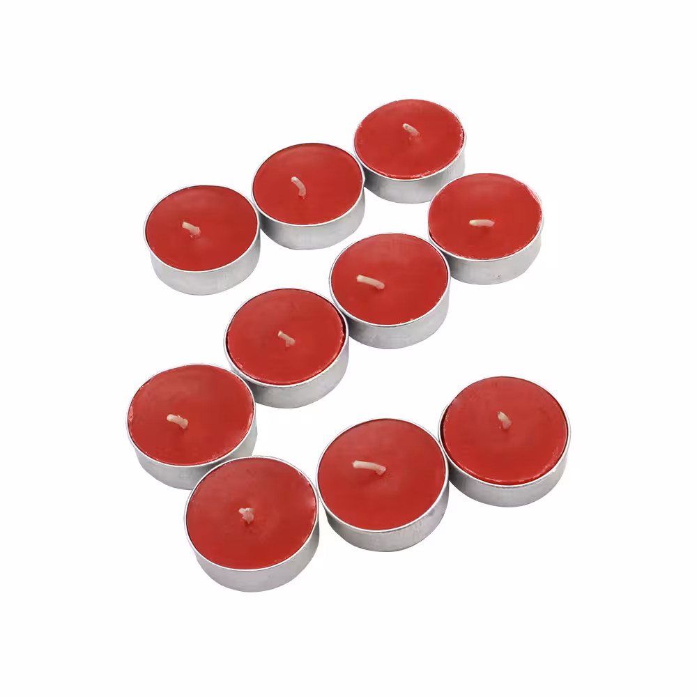 شمع وارمر قرمز بسته 10 عددی