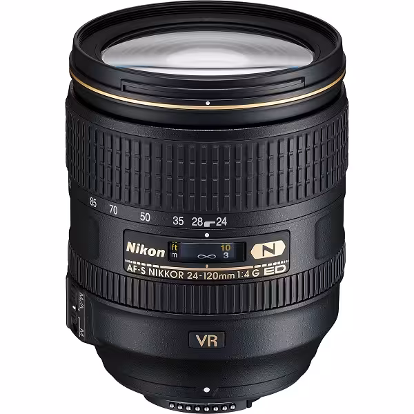 لنز زوم نیکون Nikon AF-S 24-120mm f/4G ED VR جعبه طلایی