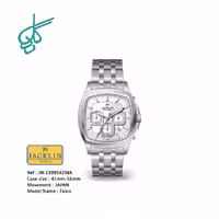 ساعت مچی مردانه استیل جکلین مدل JN-1399542 موتور ژاپن سایز 41 میلیمتر