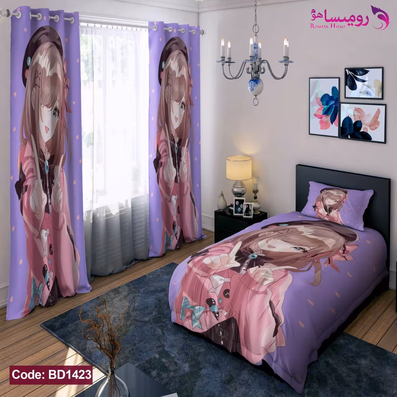 قیمت و خرید روتختی طرح انیمه یک نفره برند دکو کد BD1423