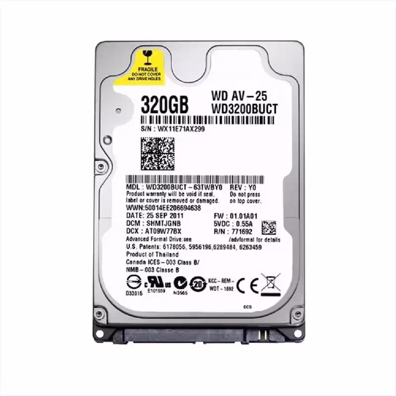 هارد لپ تاپ وسترن دیجیتال Western Digital 320GB 2.5 SATA (ریفری) استوک