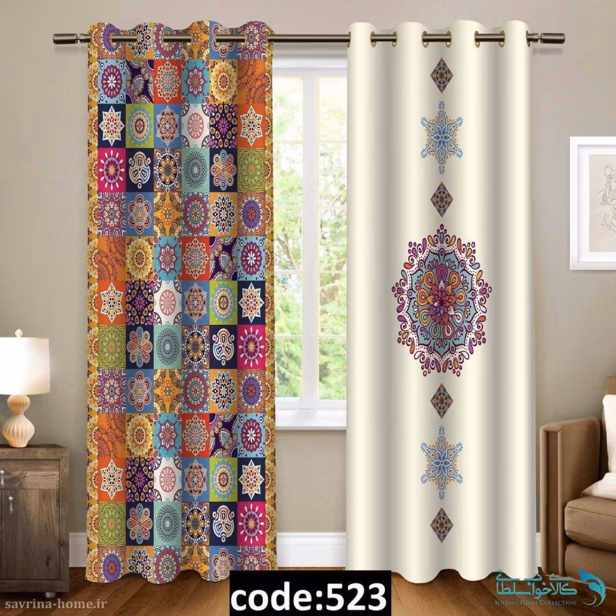 پرده پانچی سری اسلیمی مدل Sh-523