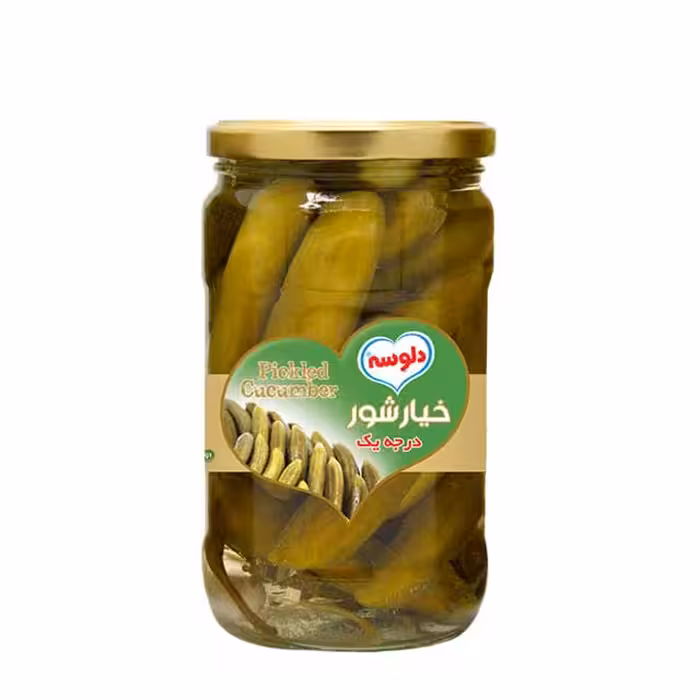 خیارشور ممتاز دلوسه 680 گرمی