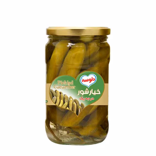 خیارشور ممتاز دلوسه 680 گرمی