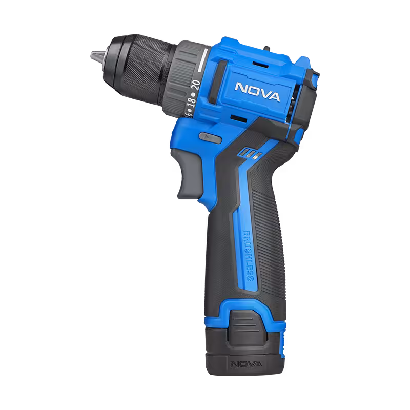 دریل پیچ‌ گوشتی شارژی 10 میلیمتری 12 ولت براشلس نووا مدل 7717