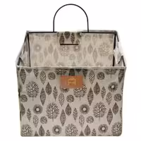 مانوئل باکس فلزی آویز ذوزنقه 15*30 طرح برگ فانتزی