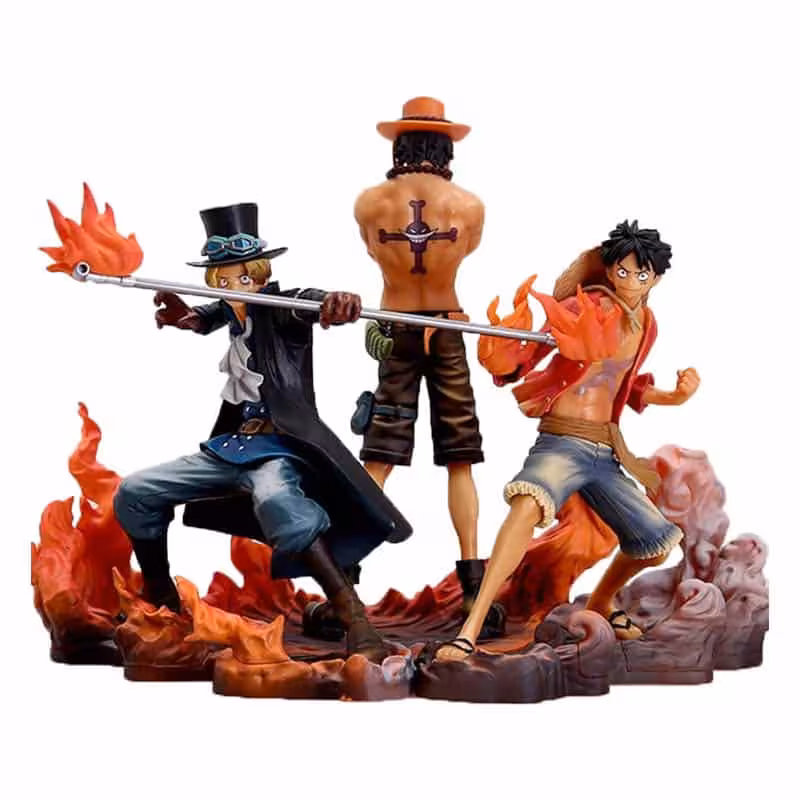 ست سه عددی فیگور برادران از انیمه وان پیس | One Piece