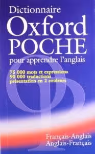 کتاب زبان فرانسه دیکشنیر اکسفورد پوچ DIctionnaire oxford poche pour apprendre l’anglais