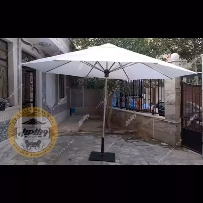 چتر باغی سایه بان قطر سه متری استیل ارسال پس کرایه