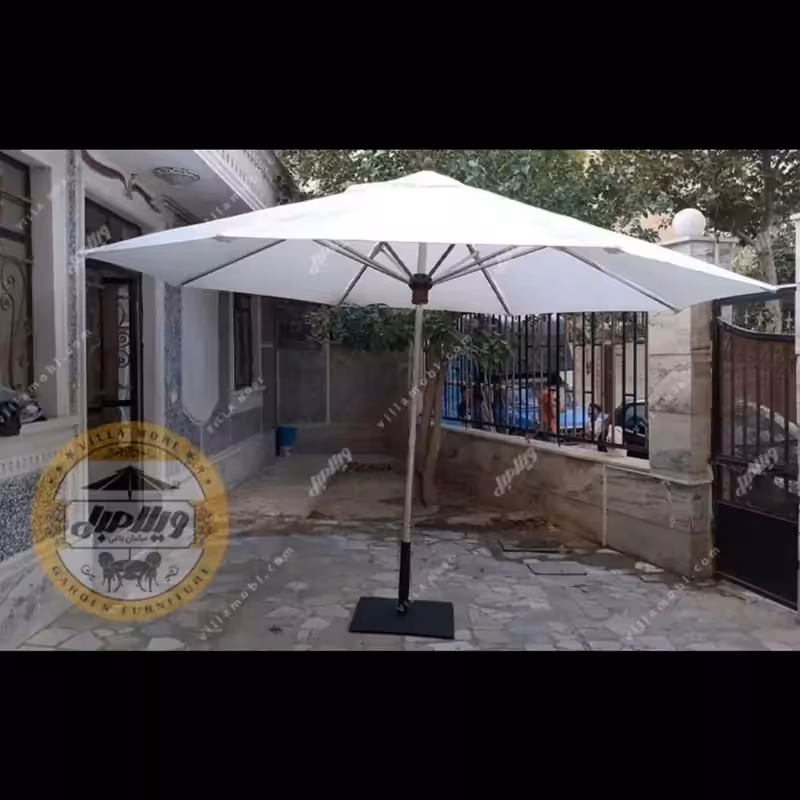 چتر باغی سایه بان قطر سه متری استیل ارسال پس کرایه