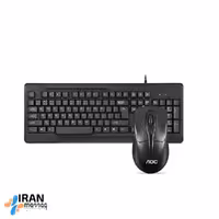 ست ماوس و کیبورد سیمی AOC مدل KM110 مقاوم در برابر پاشش آب