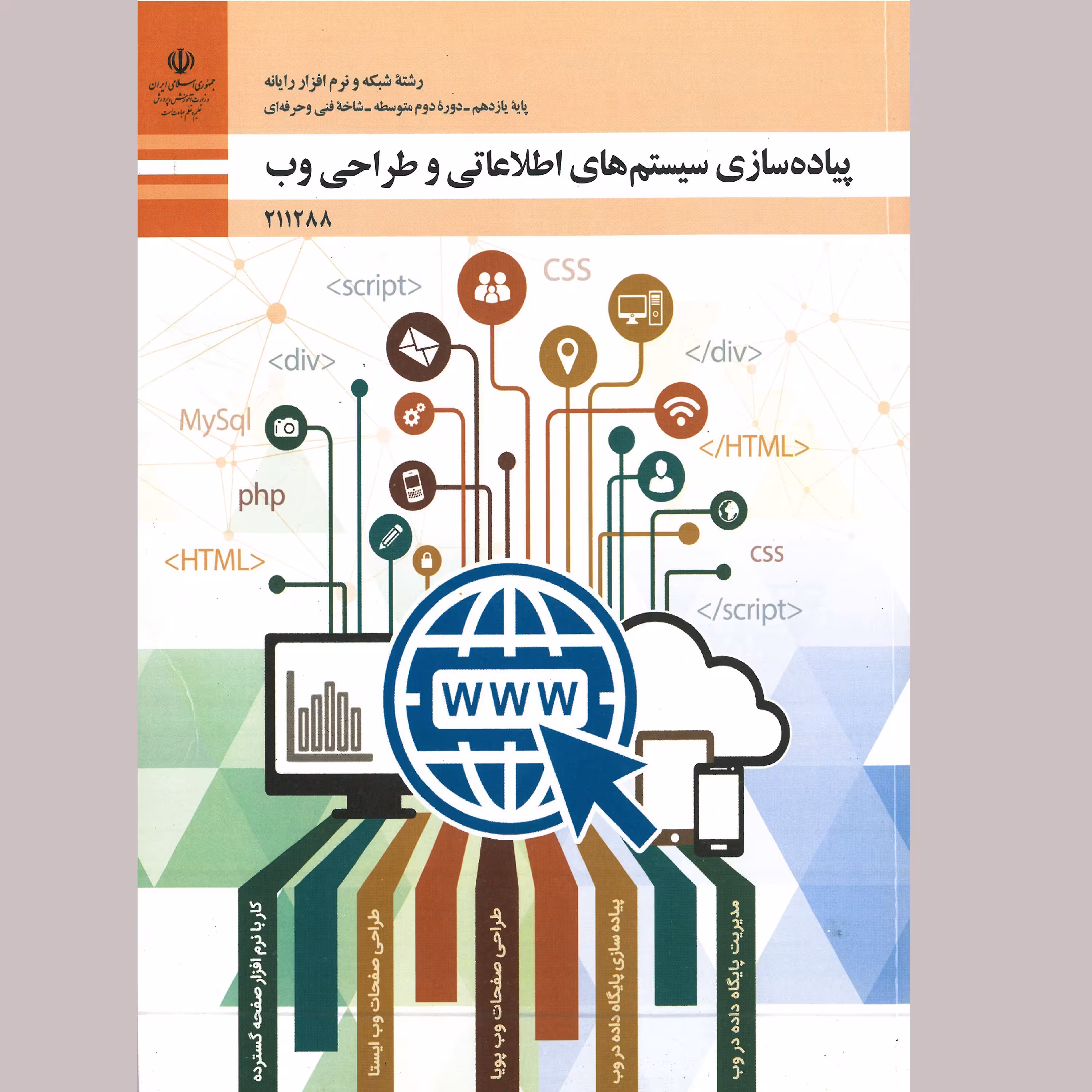 کتاب پیاده سازی سیستم های اطلاعاتی و طراحی وب(چاپ رنگی)