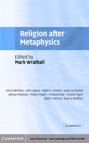 خرید و دانلود نسخه کامل کتاب Religion after Metaphysics