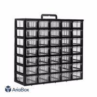 کشو ابزار و قطعات 35 کشو 7 طبقه مشکی